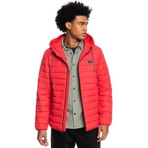Quiksilver Jonge Mens geschubde jas met capuchon, Rococco Rood, M