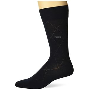 BOSS Heren Regular Length Wool Blend Solid Normale sokken van wolmix, asfaltblauw, 39-47 EU