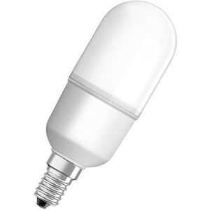 OSRAM LED lamp met E14 lampvoet, warm wit (2700K), stick vorm, 10W, vervanging voor 75W gloeilamp, mat, LED STAR STICK , verpakking van 6