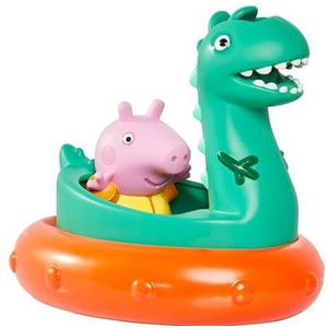 TOMY Toomies Peppa Pig George's Dinosaur Bath Float, Baby Bath Toys, Kids Bath Toys for Water Play, Fun Bath Accessories for Babies & Toddlers, Suitable for 18 Months, 2, 3 & 4 Year Olds