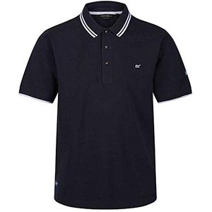 Talcott II T-shirt van coolweave katoen met kraag met knoopsluiting