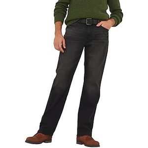 Joe Browns Heren Distressed Black Denim Straight Leg Jeans, Zwart, W38/L32, Zwart, 38W / 32L