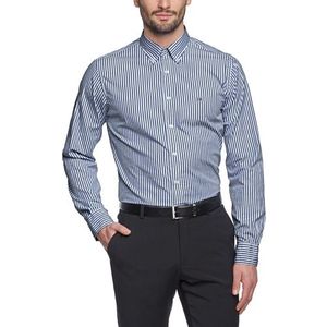 Tommy hilfiger - North stp - zakelijk overhemd - regular fit - heren, blauw (Dutch Navy/Classic White), XXL
