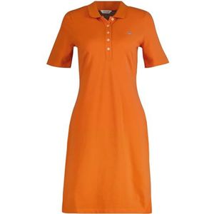 GANT Slim Shield SS Pique Polo Dress, pompoen oranje, L