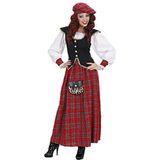 Widmann - Kostuum Schotse vrouw, jurk en hoed, themafeest, carnaval