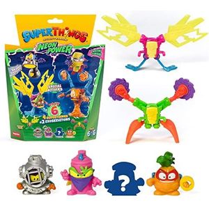 Superthings Neon Power Serie incl. 1 kapitein zilver en 2 exoskeletons