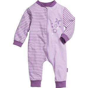Playshoes Baby-meisjes pyjama slaapoverall jersey vlinders slaapromper, Violet (origineel 900), 56 cm