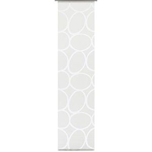 Gardinia Paneelgordijn, ondoorzichtig, stof met patroon, steenmotief, wit, 60 x 245 cm (BxH)