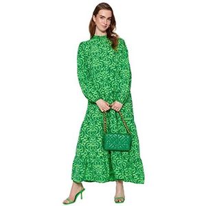 Trendyol - A-lijn Jurk - Groen - Katoen/Polyester
