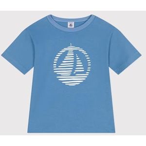 Petit Bateau T-shirt met korte mouwen voor kinderen en jongeren, Blauw, 10 anni