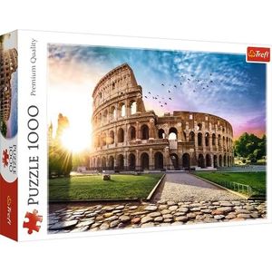 Trefl - Puzzel Colosseum in de Zon, Rome - 1000 Elementen, Amfitheater Uitzicht, Zon, Vogels, Doe-Het-Zelf puzzel, Creatief Vermaak, Cadeau, Plezier, Klassieke puzzel voor Volwassenen en Kinderen