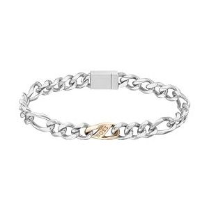BOSS Jewelry RIAN-collectie tweekleurige schakelarmband voor heren, 1580613M