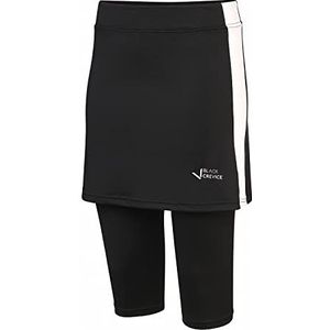 Black Crevice Fitnessbroek voor dames, met rok, sportlegging met rok van 92% PES en 8% spandex, nauwsluitende broek met rok, leggings met tennisrok voor sport, wandelen enz., leggingsrok,