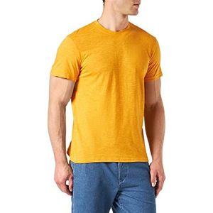 TOM TAILOR Uomini T-shirt met fijne strepen 1032334, 24135 - Warm Yellow, M