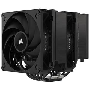 CORSAIR A115 High-Performance Tower CPU Luchtkoeler - Koelt tot 270W TDP - Schuif-en-Slot Ventilatorbevestiging - Twee Corsair AF140 ELITE Ventilatoren - Gemakkelijk te Installeren - Zwart