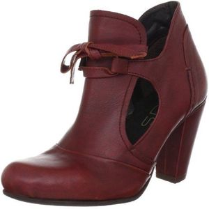 Virus Moda 960758 dames fashion halfhoge laarzen & enkellaarzen, Rood Rood 4, 40 EU