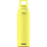 SIGG Hot & Cold One Light Ultra Lemon Thermo drinkfles (0,55 L), vrij van schadelijke stoffen en geïsoleerde drinkfles, met één hand te bedienen thermo-fles van 18/8 roestvrij staal