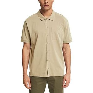 ESPRIT Collection Heren 072EO2F302 hemd, 265/PALE kaki, XL