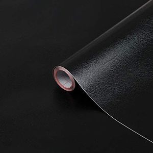 d-c-fix - Zelfklevende Decoratiefolie - Leer zwart - 45x200 cm