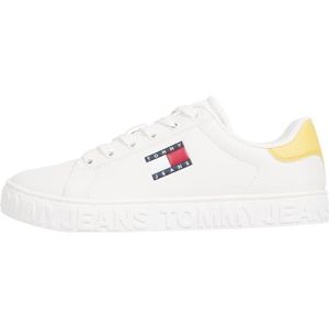 Tommy Jeans - Essential - Sneakers - Geel / Wit