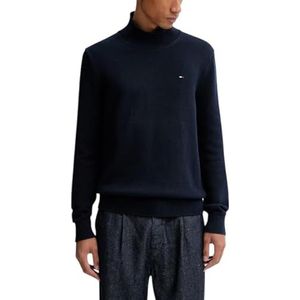 TOMMY JEANS Heren TJM Slim ESS ROLL NCK Sweat DM0DM22096, Blauw, XS, Blauw (Donker Nacht Marine), XS