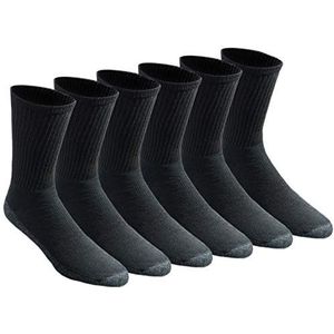 Dickies Casual sokken voor heren (pak van 6), Zwart (6 paar), Shoe 6-12
