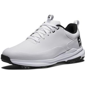 FootJoy Heren FJ Tour Rival golfschoen, wit/wit/zwart, 10 UK, Wit Wit Zwart, 42.5 EU