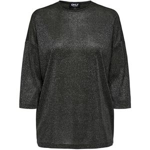 Onlsilvery Glamour Lurex 3/4 Top JRS, roze., 3XL