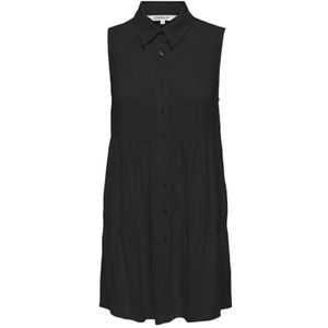 ONLY Onlsiesta S/L Linnen Bl Shirt Dress PNT Blousejurk, zwart, XL
