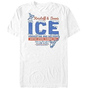 Disney Frozen - Ice Man Unisex Crew neck T-Shirt White XL