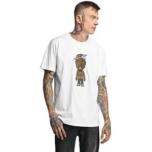 Mister Tee LA Sketch Tee, heren T-shirt, verkrijgbaar in wit, maten XS tot 5XL, wit, XL