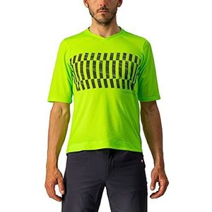CASTELLI 4522008-383 Trail Tech Tee heren T-shirt Electric Lime/Dark Lime M