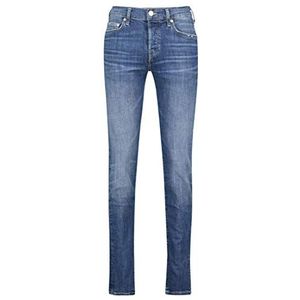 True Religion Heren Rocco Blue Denim Gebruikte Slim Jeans, Blauw (Blauw Denim 4646), 36