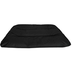 BedDog® 2in1 hondenmand REX dubbelzijdig ovaal hondenkussen, grote hondenbed, hondensofa, wasbaar, XXXL zwart