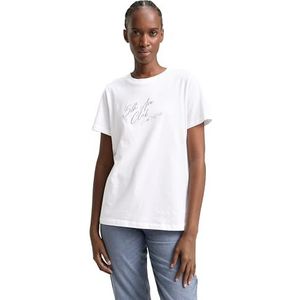 TOM TAILOR DENIM - Shirt - Grijs/Wit