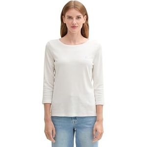 TOM TAILOR T-shirt voor dames, 10315 - Whisper White, XXL