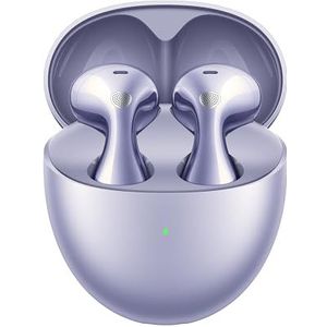 HUAWEI FreeBuds 6, oordopjes, Ooromsluitend draagcomfort, Dual-driver True Sound, Open-fit ANC, 36 uur muziek, IP54, Verbinding voor twee apparaten, iOS & Android, 30 maanden garantie, paars