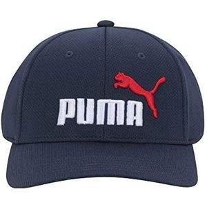 PUMA Unisex Evercat Mesh Stretch Fit Cap Baseballpet, marineblauw-mix, L/XL