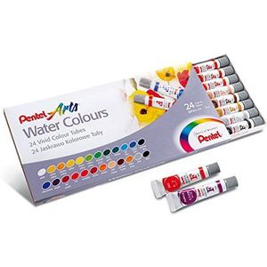 Pentel wfrs2 aquarelbuis-24 kleur meerkleurig