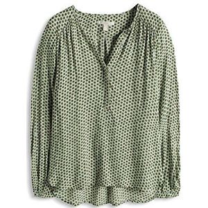 Esprit Regular Fit blouse voor dames met ornament-patroon