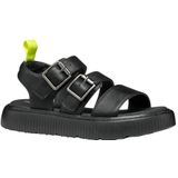 GEOX - Sandalen - Zwart - Met Plateau - Flexibele Zool