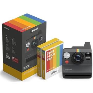 Polaroid - NOW Gen3 - Instant Camera - Zwart - Camera Pack + Kleurenfilm (16 foto's)