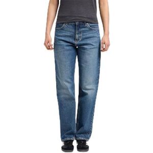 Lee Rider Classic Straight Jeans voor dames, blauw, 32W x 35L