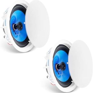 VEVOR 2 stuks 20 cm plafondluidsprekers, 50 W, plafond- en wandinbouwluidsprekersysteem met 8Ω impedantie 89 dB gevoeligheid, voor thuis, keuken, woonkamer, slaapkamer of overdekte veranda's