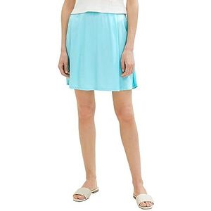 TOM TAILOR Mini-rok voor dames met patroon, 26007 - Teal Radiance, 38