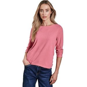 Street One Damesshirt met plooien, Sugar Coral Mel., 34