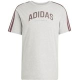 T-shirt met korte mouwen en groot grafisch logo ADIDAS SPORTSWEAR. Katoen materiaal. Maten XL. Grijs kleur