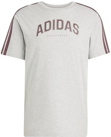 T-shirt met korte mouwen en groot grafisch logo ADIDAS SPORTSWEAR. Katoen materiaal. Maten XL. Grijs kleur