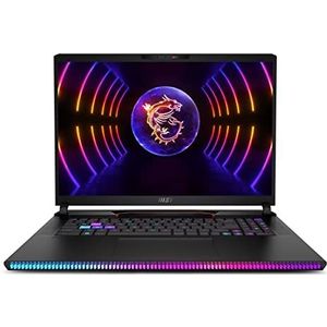 MSI Gaming Raider GE68 HX 14VHG-297FR Intel® Core™ i9 i9-14900HX Laptop 40,6 cm (16") Quad HD+ 32 GB DDR5-SDRAM 2 TB SSD NVIDIA GeForce RTX 4080 Wi-Fi 7 (802.11be) Windows 11 Pro Zwart