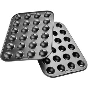Zenker 7424 Cake Pop Pans, set van 2 stuks voor 24 cakes